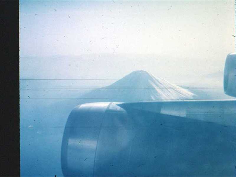 Mount Fugi, Japan on approach to Yokota AFB, Japan.