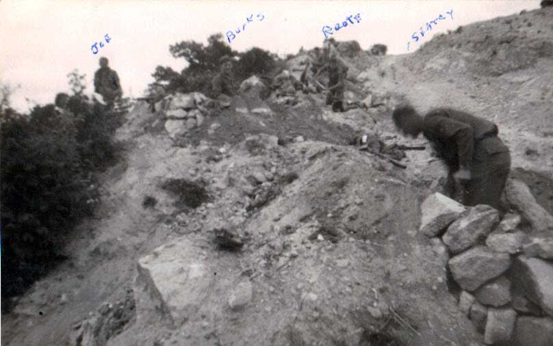 Digging in combat hill